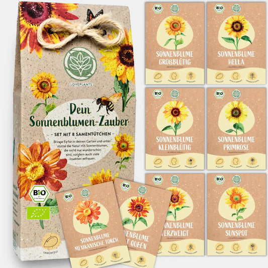 Dein 8 Bio Sonnenblumensamen Set