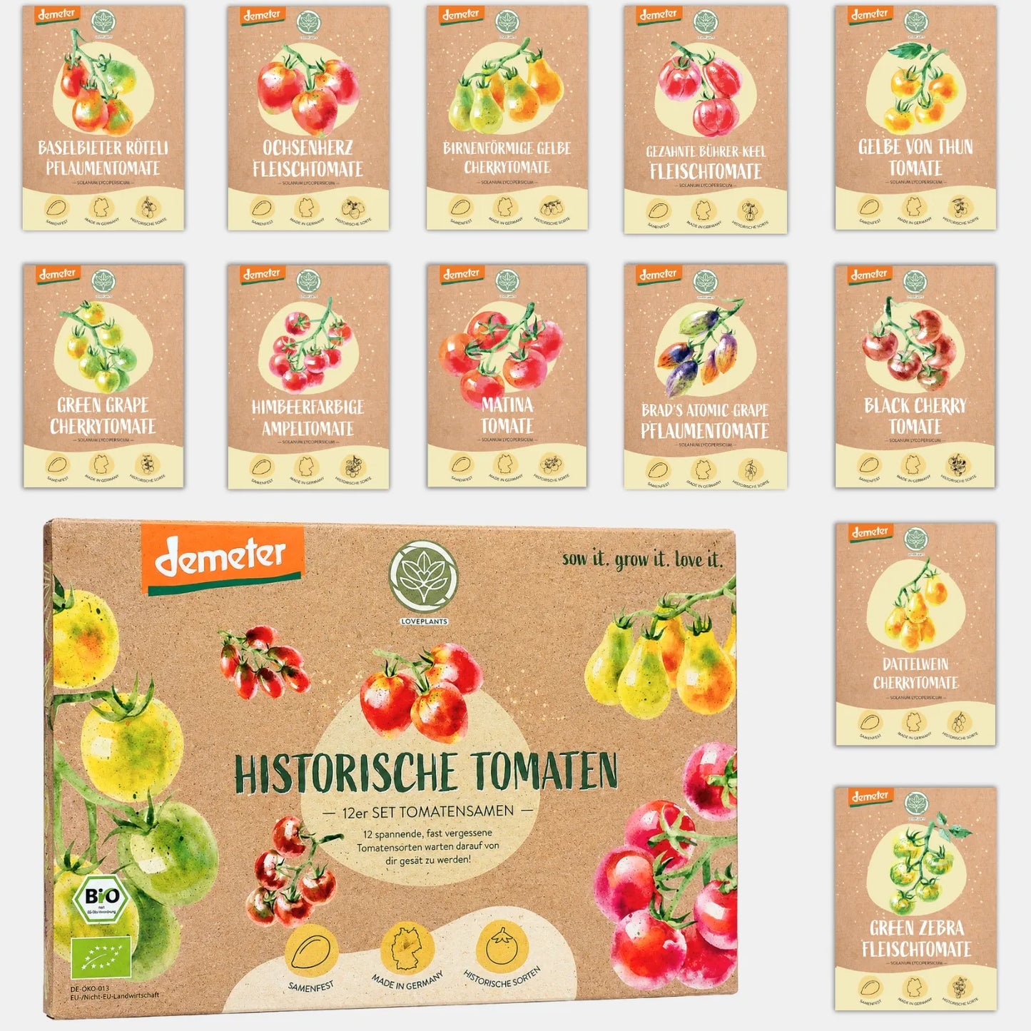 Dein 12 Demeter Historisches Tomaten Samen Set
