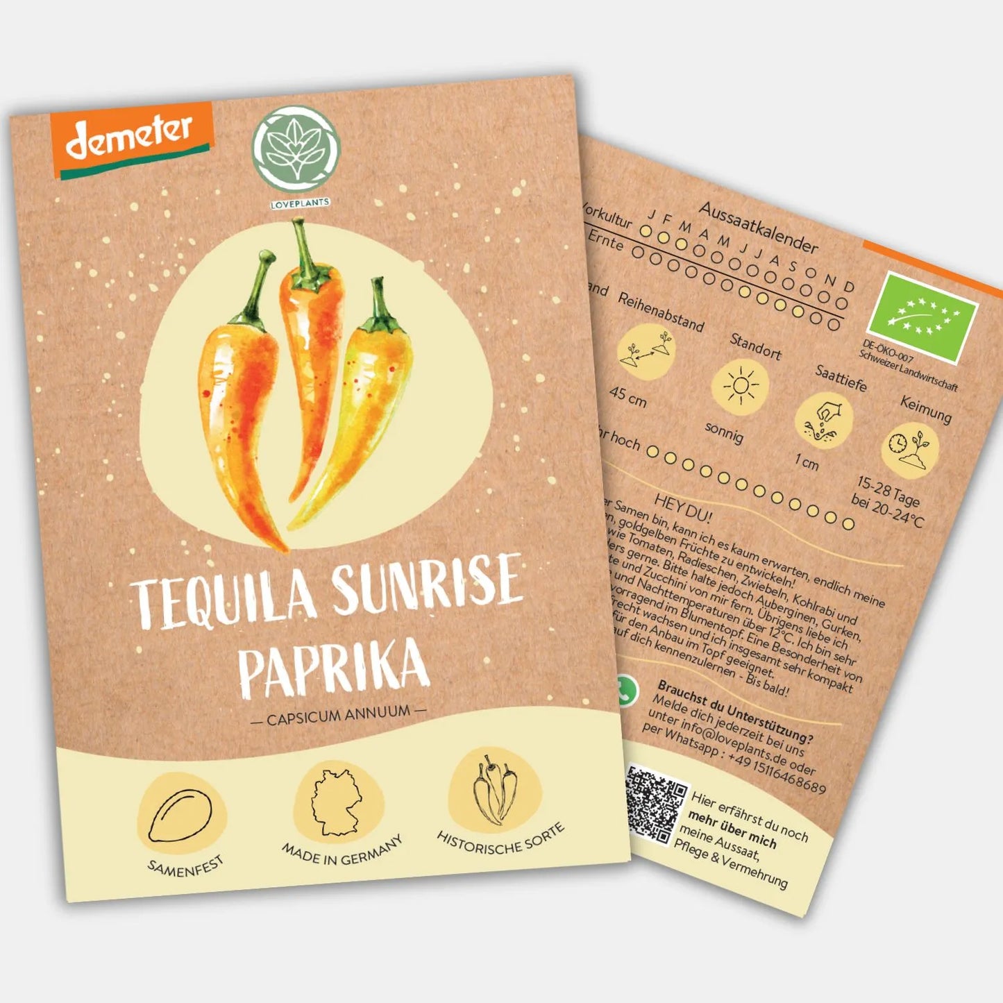 Demeter Paprika Tequila Sunrise Samen
