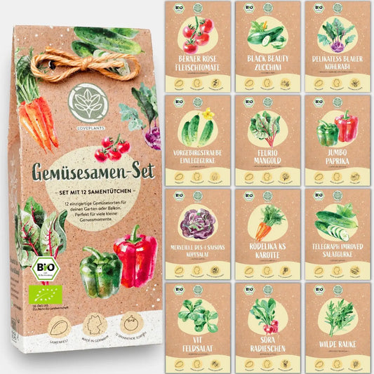 Dein 12 Bio Gemüsesamen Set