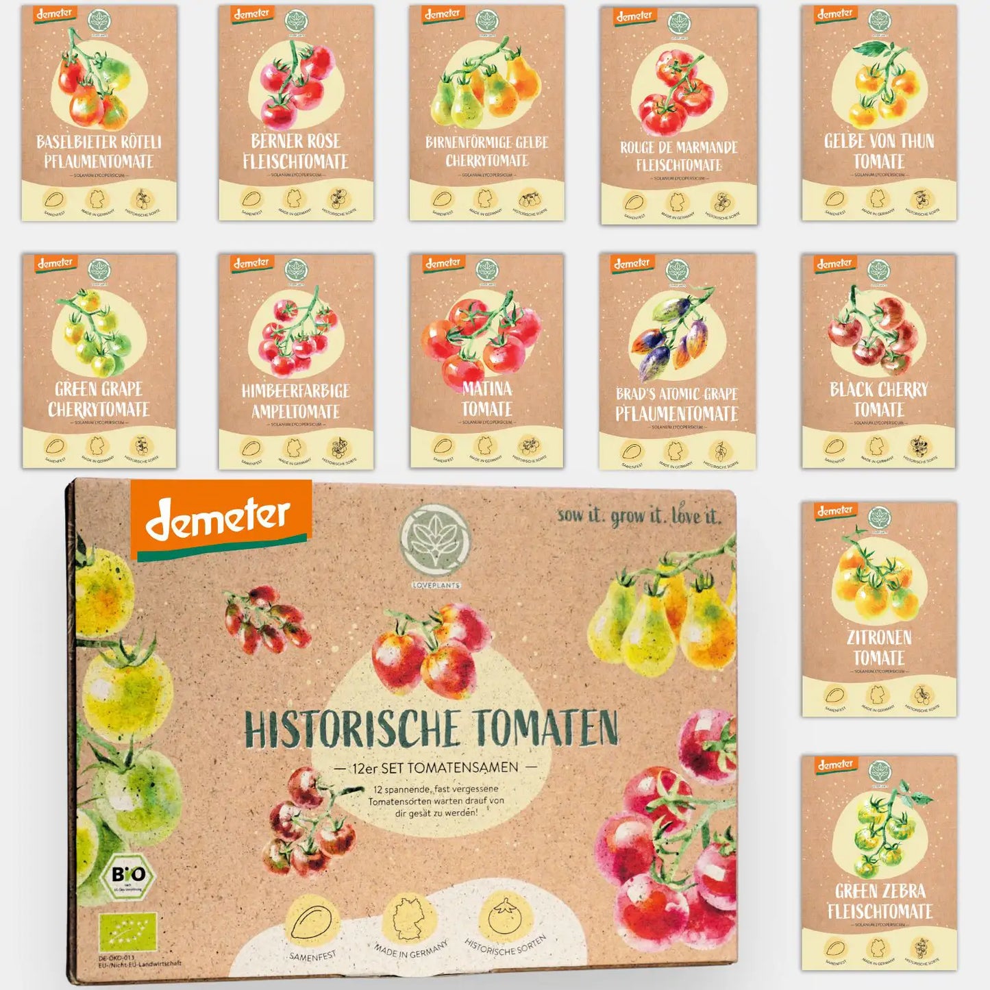Dein 12 Demeter Historisches Tomaten Samen Set
