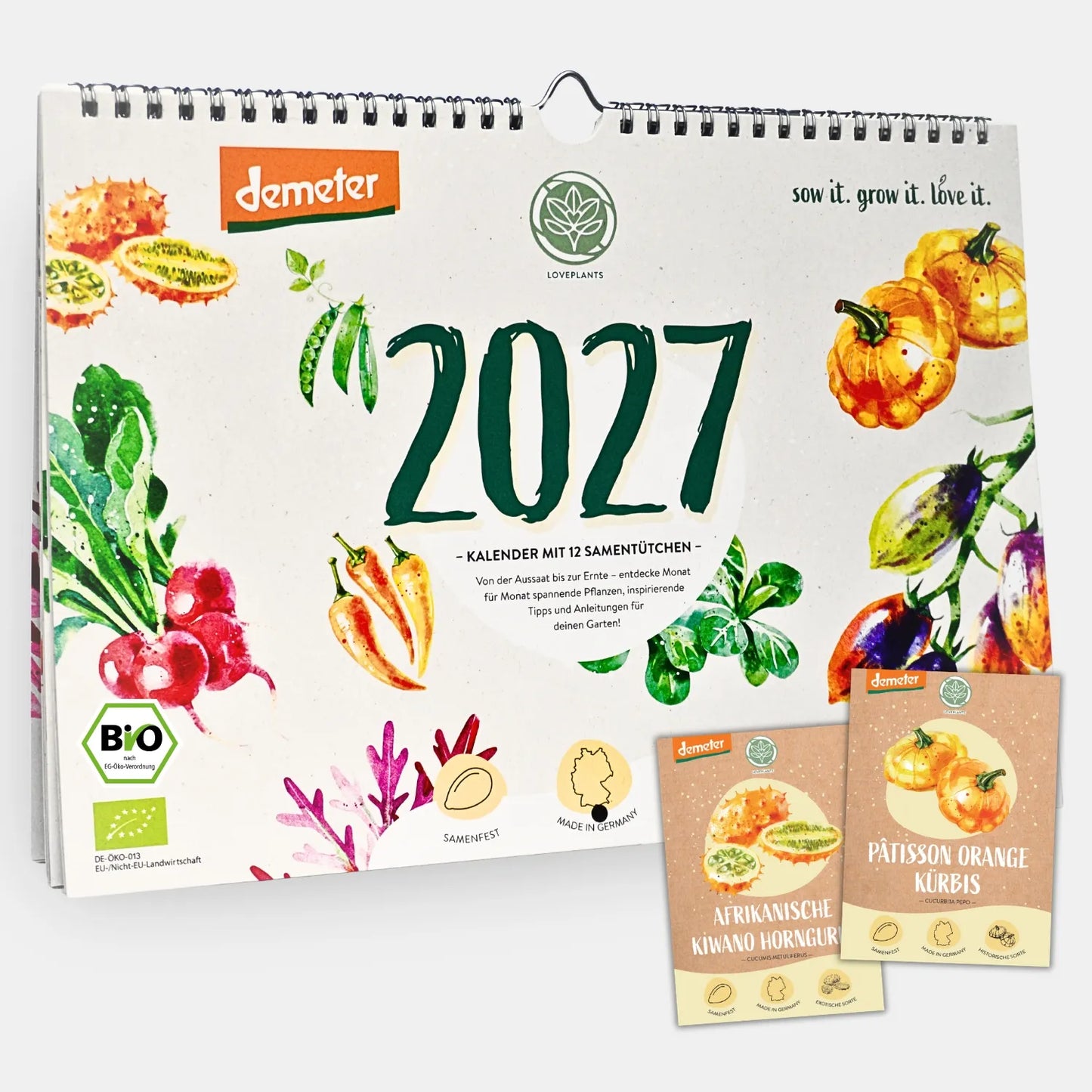 Einpflanzbarer Kalender 2027