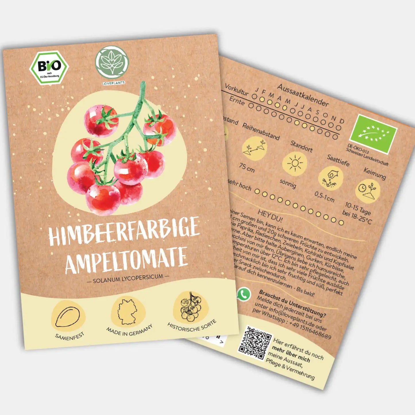 Bio Ampeltomate Himbeerfarbige Samen